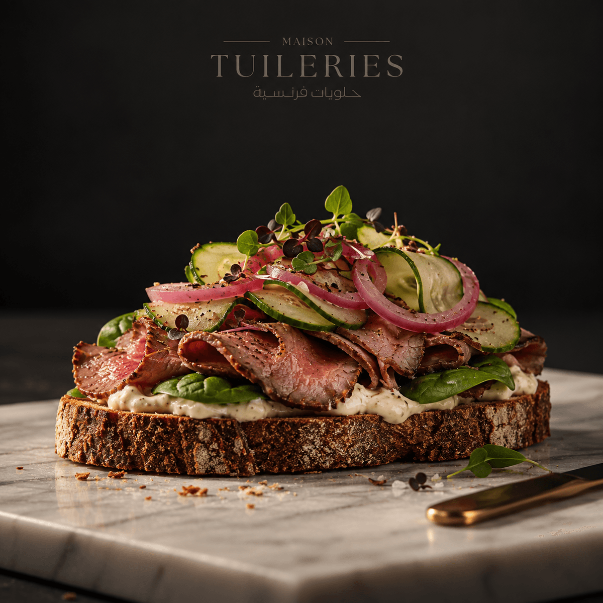 Beef & Horseradish Open Toast