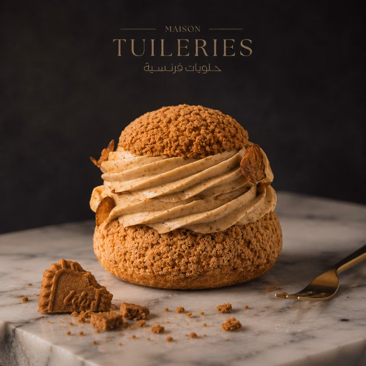 Filled choux puffs — Spéculos